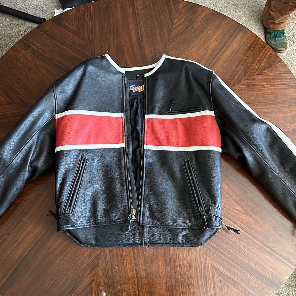 Genuine Leather Motorcycle Jacket